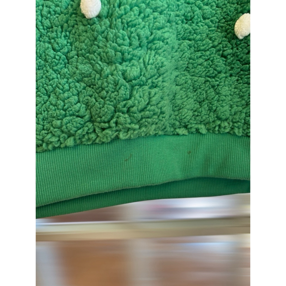 Poof New York Women's Small Green Gnome Merry Christmas Fuzzy Holiday Sweater - Picture 8 of 13